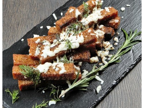 Гренки с чесноком